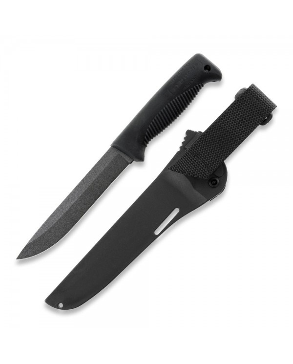 PELTONEN M95 KNIFE, PTFE TEFLON COATING, BLACK, BLACK COMPOSITE SHEATH