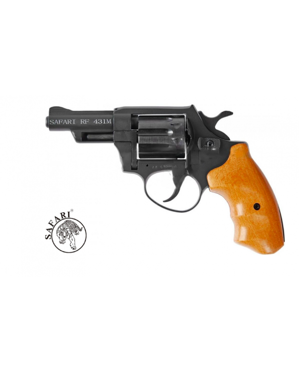 Flaubert revolver Safari RF 431-M 3". Handle material - beech