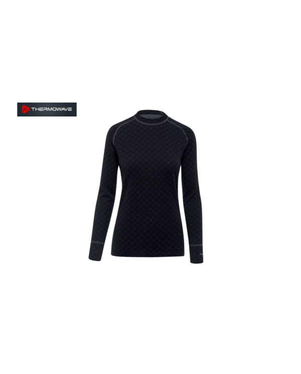 Thermal sweater Thermowave Extreme Long-Sleeve Woman. M. Black