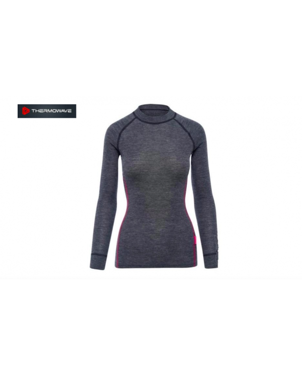 Thermal sweater Thermowave Merino Warm Active Woman. L. Gray